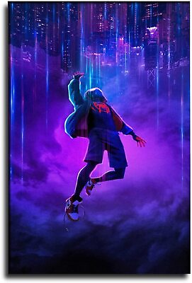 Abstract Wall Art Landscape Miles Morales Canvas Poster Room Anime Art Poster $29.90