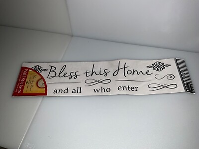 #ad #ad 16 pieces removable wall sticker BLESSTHIS HOME AND ALL WHO ENTER sheet4.5”x18” $3.99