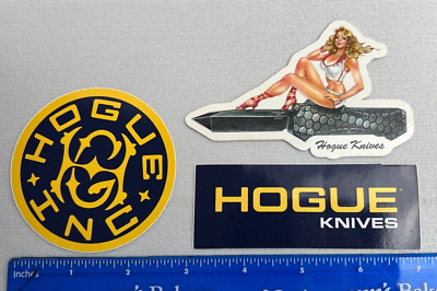 #ad Hogue Knives Logo Stickers Decals 3 Choices $3.99