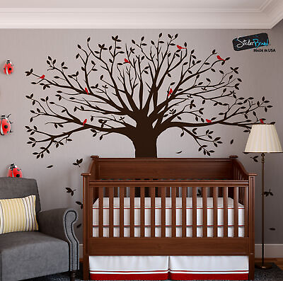 #ad Large Family Tree w Birds Wall Decal Sticker by Stickerbrand. Living Room #6087 $99.97