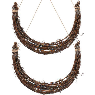 #ad Grapevine Wreath Rings for DIY Rustic Home Decor 2pcs GM $12.49