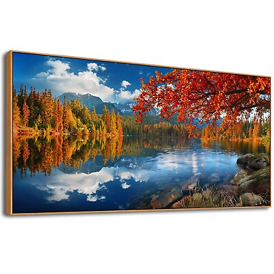 #ad Large Wall Art for Living Room Bedroom Office Decor Framed Nature Pictures Au... $140.09
