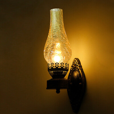 #ad #ad Rustic Wall Sconce Light Fixture Retro Antique Farmhouse Lantern Lamp Fixture $24.07