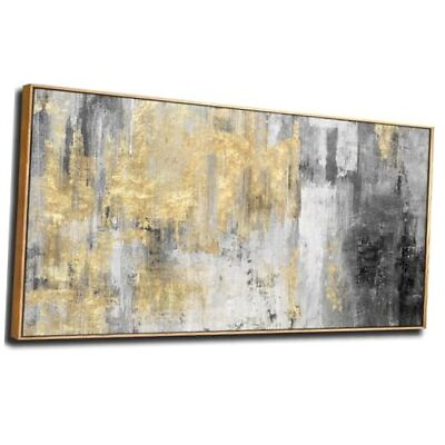 #ad Abstract Wall Art for Living Room Wall Art 20x40 Inch Wooden 20quot;x 40quot; Gold $141.58
