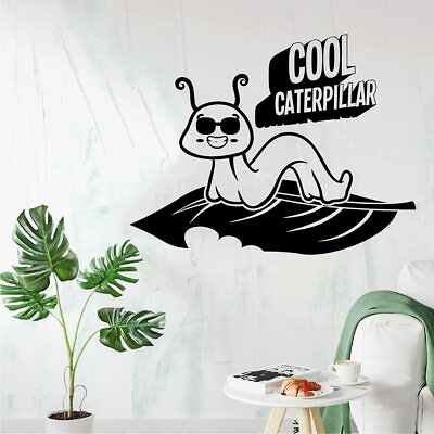 #ad Cool Caterpillar Insect Animal Wall Art Stickers for Kids Home Room Decals $12.50