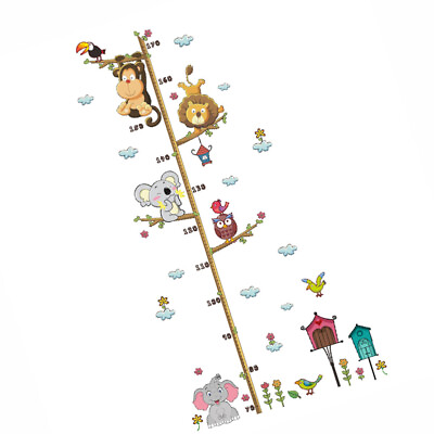 #ad Fun Kids Growth Height Chart Ruler Wall for Room Decor $8.59
