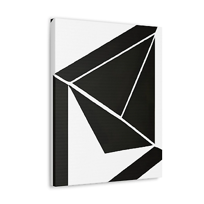 #ad #ad Wall Art Decor Canvas Print Artwork Black And White Geometric Pattern $129.00