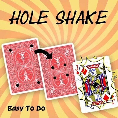 #ad Hole Shake Matrix Art Gimmick Bicycle Poker Impossible Hollow Card Magic Trick $16.99