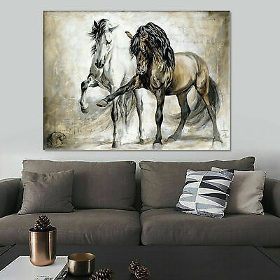 #ad HORSE ABSTRACT CANVAS WALL ART PAINTING PICTURES HOME HANGING POSTERS HOME DECOR $12.83
