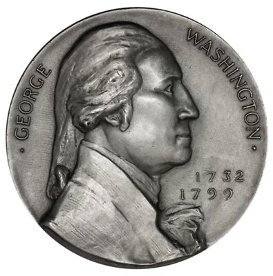 #ad George washington Bicentennial Revolution Medallic Art Co .999 Silver Rare $575.00