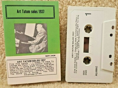 #ad Vintage Cassette Tape Art Tatum Solos 1937 Alamac Records $23.00