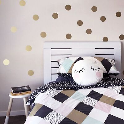#ad Polka Dot Wall Stickers Circle Dots Sticker Decals Living Room Home Decorations $11.67