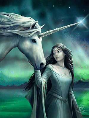 #ad ANNE STOKES ART NORTH STAR UNICORN 3D FANTASY PICTURE PRINT LARGE 300 x 400mm GBP 8.75
