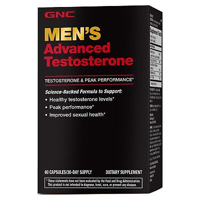 #ad #ad GNC Men#x27;s Advanced Testosterone 60 Capsules Supports Healthy Testosterone Leve $19.98