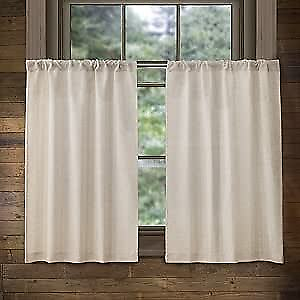 #ad Linen Kitchen Curtains 36 Inch Length Rustic Farmhouse Crude Short 27quot;W x 36quot;L $35.05