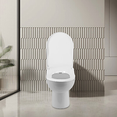 #ad Non Electric Toilet Seat Dual Nozzle Round Toilet Bidet Rear Home Durable $47.50