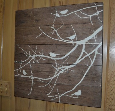 Salema Birds Fetco Wall Hanging Art 24quot; by 24quot; $19.99