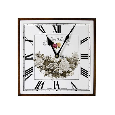Modern Square Ceramic Wall Clock Creative Design Art Design Clock TW200 F4BR $50.34