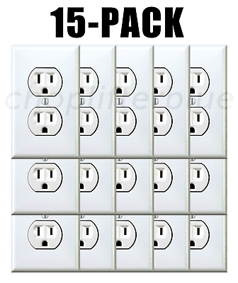 Electrical Outlet Stickers 15 Pack Prank Fake Joke Funny Custom Decal HQ Sticker $3.99