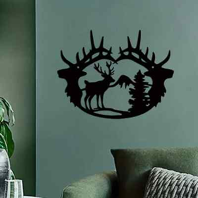 #ad Deer Theme Decor Wall Art Decorations Modern Wall DecorBedroom Decor Sticker $13.02