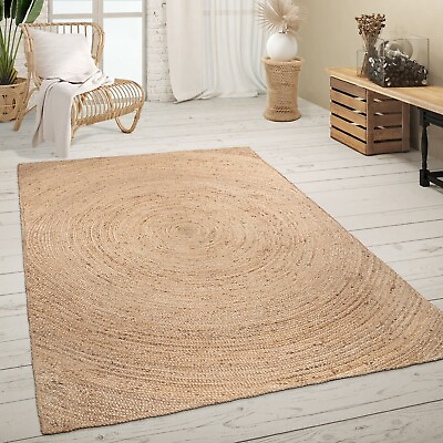 #ad Carpet Living Room Natural Fiber Jute Handmade Abstract Rugs For Living Room $53.29