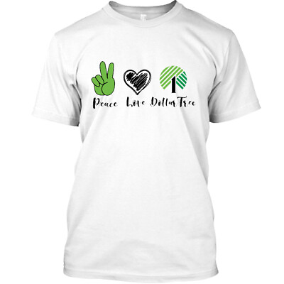 #ad #ad Peace love dollar tree general heart T Shirt S 4XL $21.61