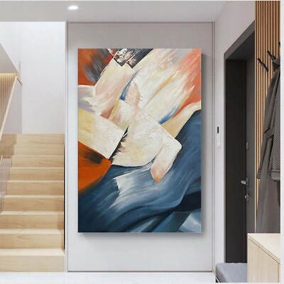 #ad Modern Minimalist Abstract Canvas Oil Painting Wall Art Decor Mural 100 Hand $99.60