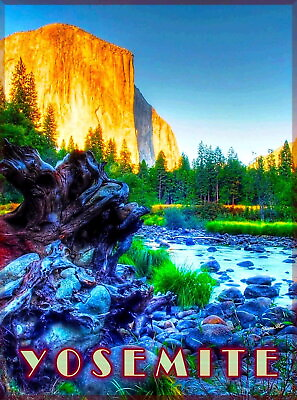 #ad 97383 Yosemite National Park Lake California United Decor Wall Print Poster $45.95