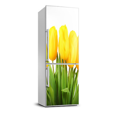 #ad #ad 3D Art Refrigerator Wall Kitchen Removable Sticker Magnet Flowers Yellow tulips $85.95