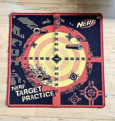 #ad Nerf Target Practice Carpet 32quot; x 32quot; Hasbro Target Wall Rug $19.97