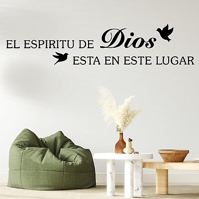 #ad Bible Verses Wall Decor Stickers Inspirational Spanish Biblical Quotes Christia $19.01