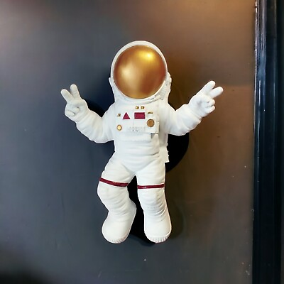 #ad Large Astronaut Wall Statue Sculpture Home Decor 3D Wall Figure Art Objects $165.00