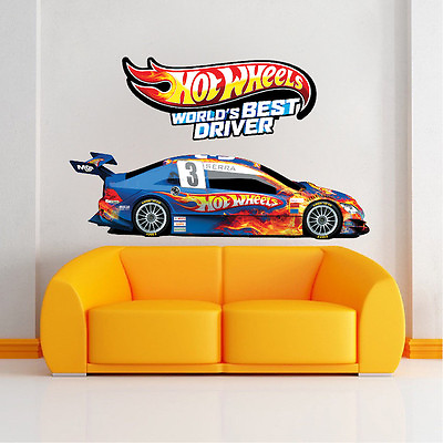 #ad #ad Race Car Wall Decal Kids Room Decor Racecar Removable Sticker Boys Bedroom s36 $101.95