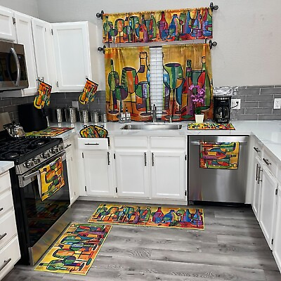 #ad #ad UpNUpCo Artistic Beautiful Kitchen Linen Sets Farmhouse Multiple Patterns $24.99