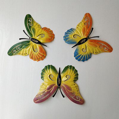 #ad Cute Butterfly Decoration Art Decorative Wall Metal Sculpture Design For Foyer $9.72