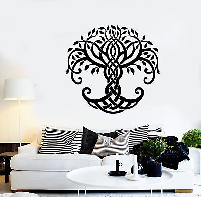 #ad Vinyl Wall Decal Abstract Ornament Celtic Tree of Life Stickers 2365ig $69.99