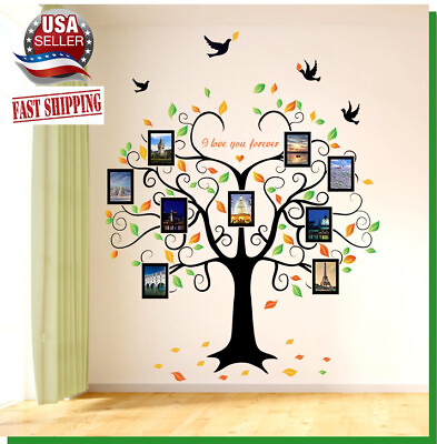 #ad Removable Wall Decal Tree picture frame Sticker Art Home living Room DIY Decor $14.99