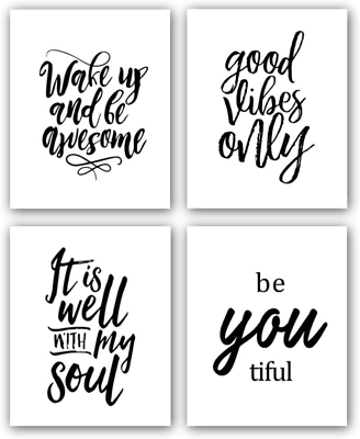 #ad UNFRAMED Canvas Inspirational Funny Wall PictureArtModern Decor for Office Cla $8.95