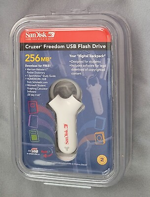#ad NEW San Disk Cruzer Freedom USB Flash Drive 256MB Windows 2000 XP only $30.00