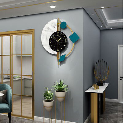 #ad #ad Modern Nordic Large Wall Clock 3D Creative Clock Wall Living Room Home Art Decor $44.89