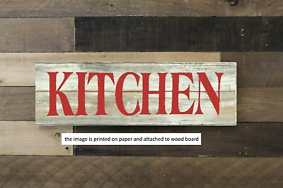 #ad farmhouse sign KITCHEN MDF rustic welcome home decor country 8x3x1 8quot; $12.50