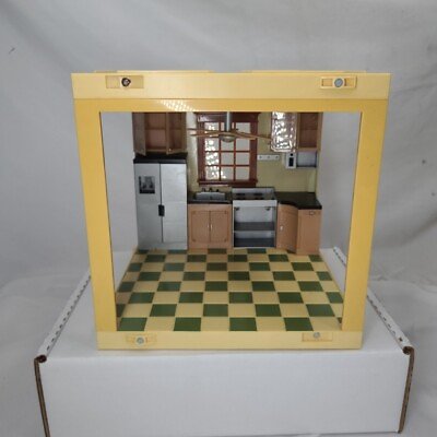 #ad Jazwares LAURA ASHLEY Room by Room Dollhouse KITCHEN Yellow $35.00
