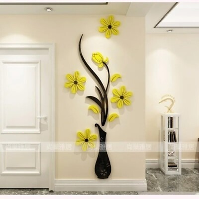 #ad 3d Acrylic Wall Stickers Room Porch Wall Decorations Wall Stickers Self adhesive $42.42