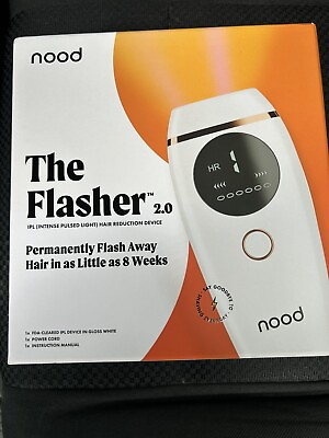 #ad #ad Nood The Flasher 2.0 IPL Laser Hair Removal Handset WHITE New CIB Tested $52.97