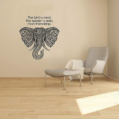 #ad Friendship Quote Elephant Animal Wall Art Stickers for Kids Home Room Decals $10.00