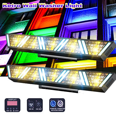 #ad RGB Retro Wall Wash Light Bar 5LED DMX Stage DJ Beam Lighting Disco Party Effect $458.99