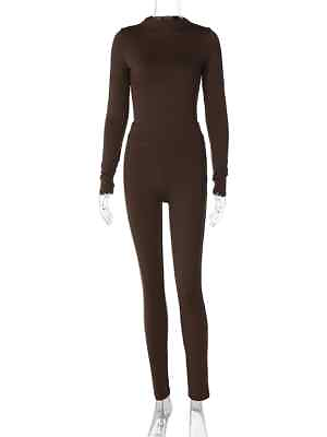 #ad Women Long Sleeve Tops Bodysuit Long Pants Two Piece Matching Sets $31.04