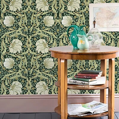 #ad Retro Green Boho Wallpaper Peel And Stick Chic Bathroom Kitchen Decor17.3quot;X118quot; $17.99