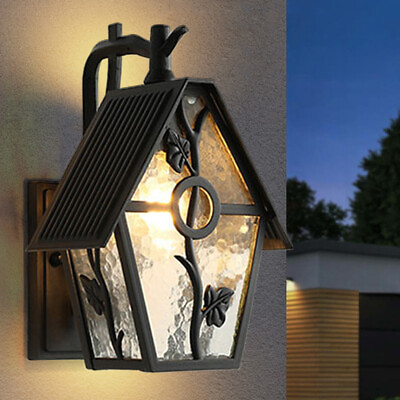 #ad Art Wall Light Lantern Wall Mounted Outdoor Sconce Lamp Wall Garden Decoration $53.87