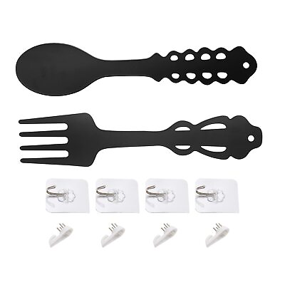 #ad #ad Metal Fork Spoon 2 Pieces Large Vintage Cooking Spoons Wall Decor for Kitchen... $21.28